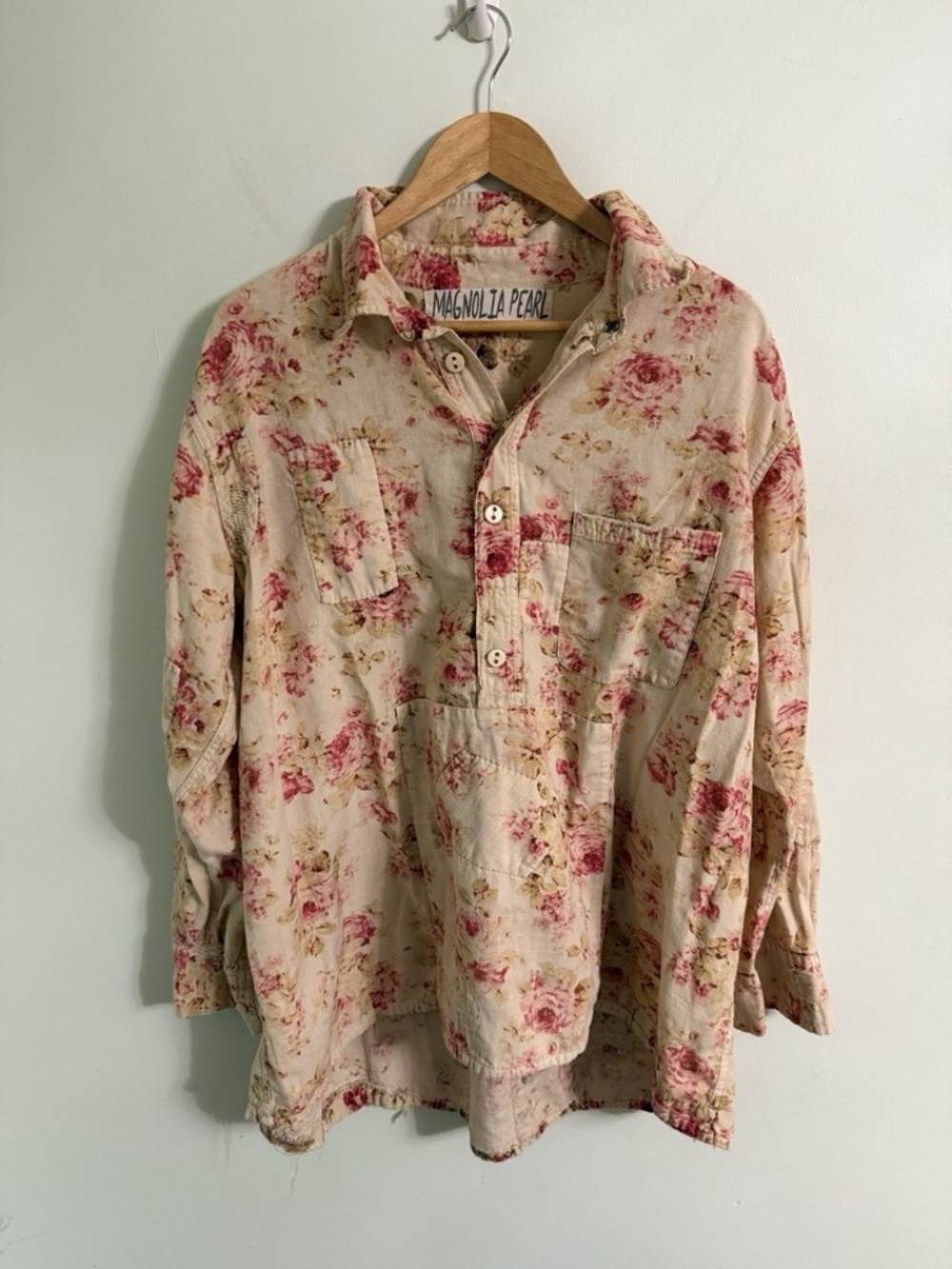Magnolia Pearl Raya Shirt In Mother Rose One Size